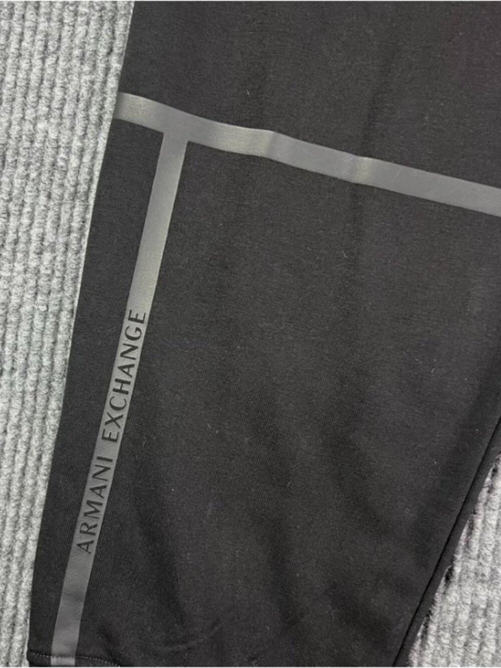 Armani Exchange Mens XXL Black Sweatpants Pants Joggers Thick Heavy Drawstring - Picture 2 of 11